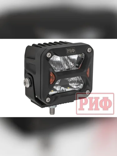 Светодиодная фара водительского света РИФ 82x78x76 мм 20W LED  brand: РИФ, tip_fary: Водительский свет, width_mm_2: 120, dlina_mm: 120, ves_kg_1: 0.75, form_faktor: Квадрат, primenyaemost: Универсальная, vysota_mm: 120, power_w: 20, moshchnost_vt: 20