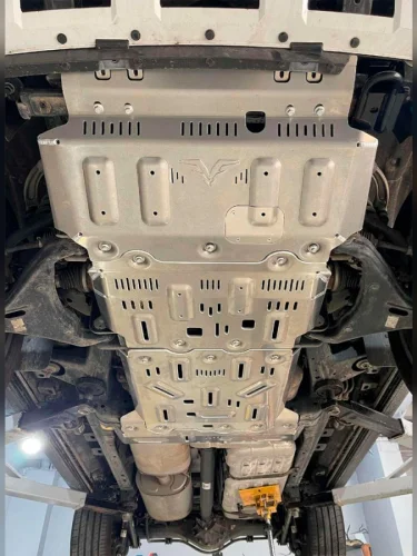 Защита Falcon радиатора, картера, РК, КПП для TANK 500 2022-2024 (бензин), алюминиевая, 8 мм  brand: Falcon, width_mm_2: 150, dlina_mm: 740, ves_kg_1: 42, vysota_mm: 1220