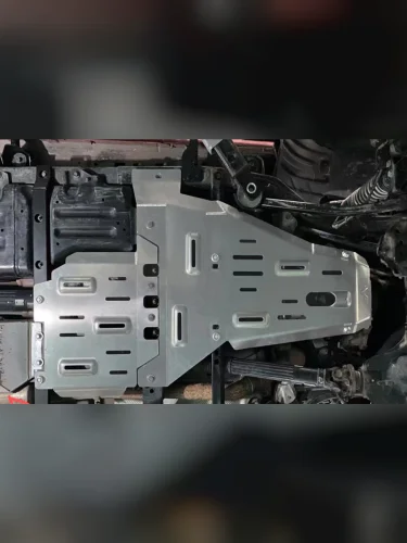 Защита Falcon картера, РК, КПП для JEEP Wrangler JL (бензин) 2021+, алюминий, 8 мм  brand: Falcon, width_mm_2: 150, dlina_mm: 950, ves_kg_1: 28, vysota_mm: 1220