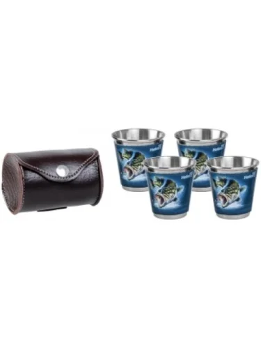 Набор стопок HELIOS Рыба 4x60 мл  brand: HELIOS, width_mm_2: 50, dlina_mm: 50, ves_kg_1: 0.06, vysota_mm: 80