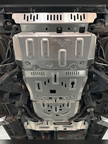 Защита Falcon радиатора, картера, РК, КПП для Toyota Land Cruiser Prado 120 (4.0), алюминий, 8 мм  brand: Falcon, width_mm_2: 150, dlina_mm: 740, ves_kg_1: 44, vysota_mm: 1220