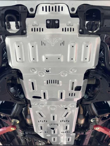 Защита Falcon радиатора, картера, РК, КПП для Toyota Land Cruiser 300 (бензин), алюминий, 8 мм  brand: Falcon, width_mm_2: 150, dlina_mm: 740, ves_kg_1: 30, vysota_mm: 1220