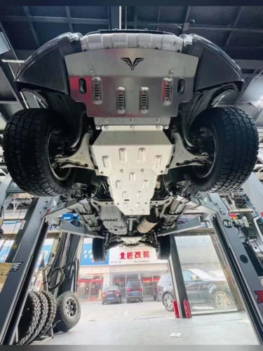 Защита Falcon радиатора, картера, РК, КПП для Mitsubishi Pajero III (1999-2006), алюминий, 8 мм  brand: Falcon, width_mm_2: 150, dlina_mm: 740, ves_kg_1: 34.9, vysota_mm: 1220