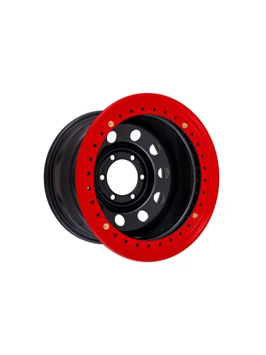 Диск усиленный стальной черный 6x139,7 10xR16 d110 ET-44 с бедлоком (красный)  brand: OFF-ROAD Wheels, width_mm_2: 450, dlina_mm: 450, ves_kg_1: 19.4, vysota_mm: 290