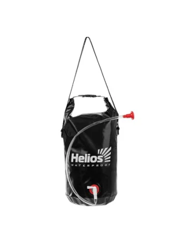 Душ туристический Helios 15 л, материал ПВХ  brand: HELIOS, tsvet: Черный, width_mm_2: 20, dlina_mm: 220, ves_kg_1: 0.49, vysota_mm: 620