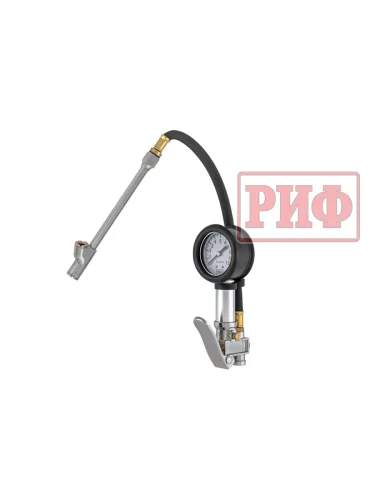Пистолет для подкачки колес с манометром РИФ от 0 до 10 атм. (грузовой)  brand: РИФ, width_mm_2: 80, dlina_mm: 100, ves_kg_1: 0.59, vysota_mm: 200