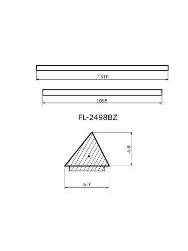 Молдинг лобового стекла (Сверху) Volkswagen Polo 01-20