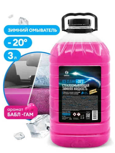 Жидкость омывателя -20С 3л Ice Clean GRASS