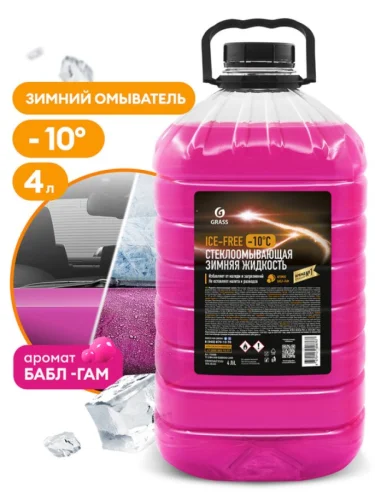 Жидкость омывателя -10С 3л Ice Clean GRASS