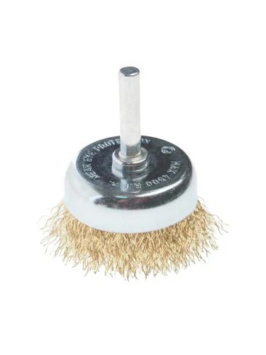 Кордщетка для дрели чашка 50мм витая латунь FORSAGE