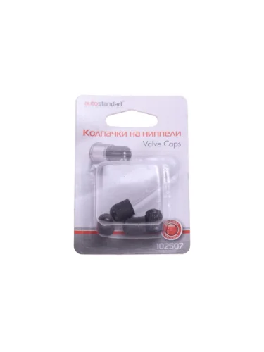 Колпачок на ниппель колеса декоративный пластиковый комплект AUTOSTANDART