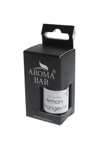 Ароматизатор масляный (Armani stronger) 10мл в крафтовой коробке AROMA BAR