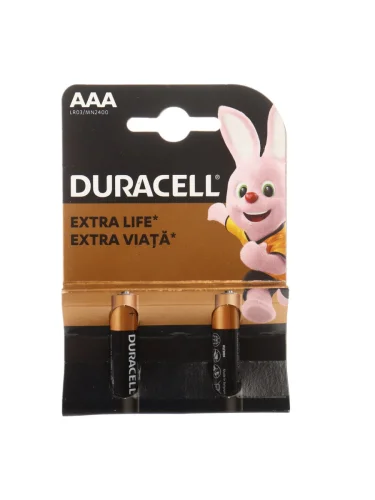 Батарейка AAA LR03 1.5V блистер 2шт. Alkaline Basic NEW DURACELL
