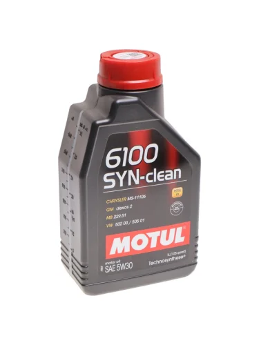 Масло моторное MOTUL 6100 SYN-CLEAN 5W30 псинт.1л
