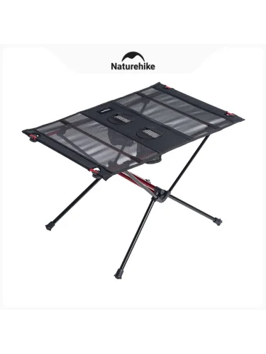 Стол туристический Naturehike FT07 алюминиевый быстросборный 59х40х39 см складной черный brand: Naturehike tsvet: Черный width mm 2: 115 dlina mm: 430 vysota mm: 115