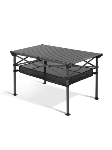 Стол туристический Naturehike Simple star H01 складной 120х70х73 см с сетчатой полкой черный brand: Naturehike tsvet: Черный width mm 2: 250 dlina mm: 740 ves kg 1: 7 vysota mm: 220