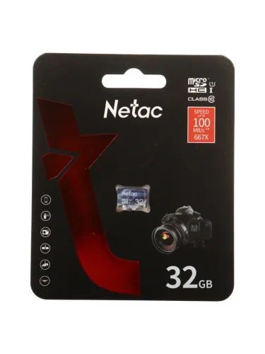 Карта памяти 32GB MicroSD class 10 NETAC