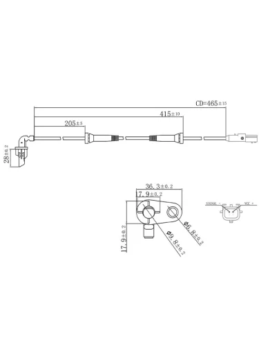 Датчик ABS RR LADA XRAY 15- LH