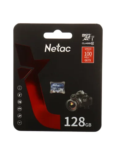Карта памяти 128GB MicroSD class 10 NETAC