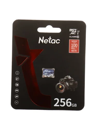 Карта памяти 256GB MicroSD class 10 NETAC
