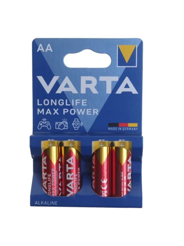 Батарейка AA LR6 1.5V блистер 4шт. Alkaline Longlife Max Power VARTA