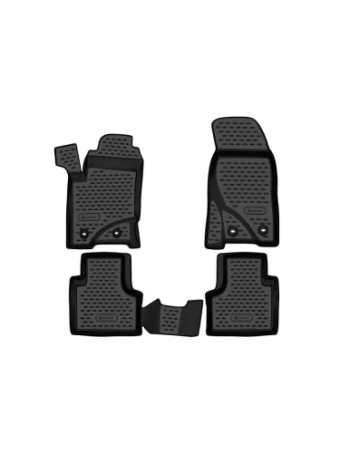 Коврики в салон CHEVROLET NIVA 2009-2020 LADA NIVA I Travel 2020- внед. 4 шт. (черный кант полиуретан) Шевроле Нива