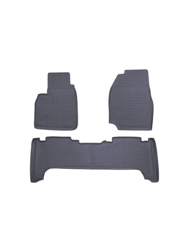 Коврики в салон TOYOTA Land Cruiser 100 1998-2007  3 шт. (полиуретан  серые)  Тойота Ленд крузер
