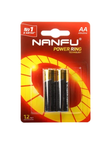 Батарейка AA LR6 1.5V блистер 2шт. Alkaline NANFU