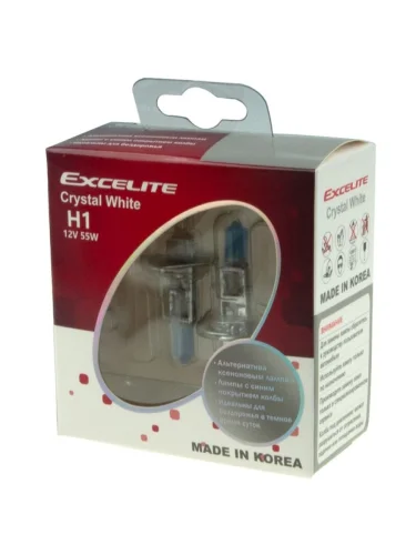 Лампа 12V H1 55W P14.5s до 4300K (2шт.) Crystal White EXCELITE