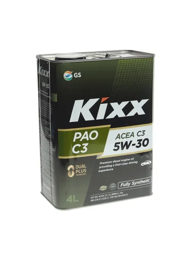 Масло моторное KIXX PAO C2C3 API SP 5W30 синт.4л