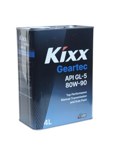 Масло трансмиссионное KIXX Geartec GL-5 80W90 4л