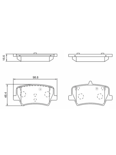 Колодки тормозные (Сзади) Geely Tugella 19- Monjaro 21-
