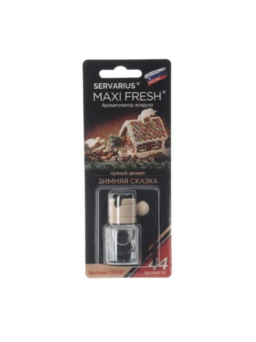 Ароматизатор подвесной жидкостный (зимняя сказка) с деревянной крышкой 5мл MAXI FRESH