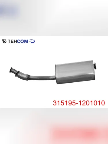 Глушитель УАЗ-315195 Хантер дв.ЗМЗ-409 514 ЕВРО-2 3 с гофрой нержавеющая сталь СО ТЕХКОМ