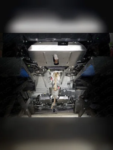 Купить Защиты комплект (алюминий) 4мм (картер и кпп  бак) Алюминиевые защиты картера  Geely  Emgrand X7 2018-