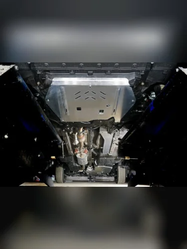 Купить Защиты комплект (алюминий) 4мм (картер  кпп  топливные магистрали  бак и задний дифференциал) Алюминиевые защиты картера  Haval  F7 2022-2024  F7X 2022-2025  F7 2019-2022  H6 2015-