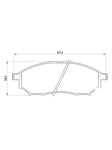 Колодки тормозные (Спереди) Infiniti FX35 02-08 с Nissan Murano 02-16