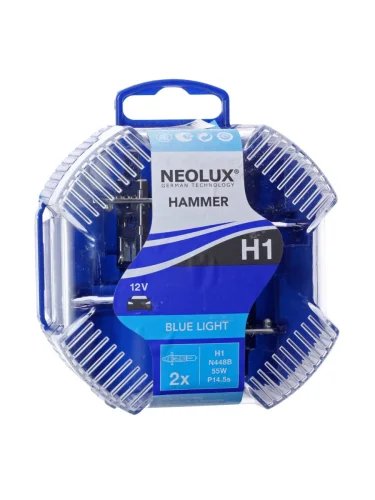 Лампа 12V H1 55W P14.5s 4000K 1550лм бокс (2шт.) Blue Light NEOLUX