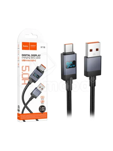 Кабель USB Type C 5A 1м черный HOCO