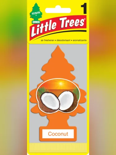 Ароматизатор подвесной пластина (кокос) Елочка CAR FRESHNER