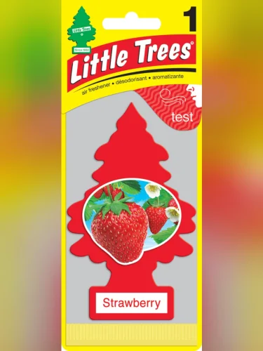 Ароматизатор подвесной пластина (клубника) Елочка CAR FRESHNER