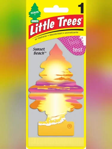 Ароматизатор подвесной пластина (сансет бич) Елочка CAR FRESHNER