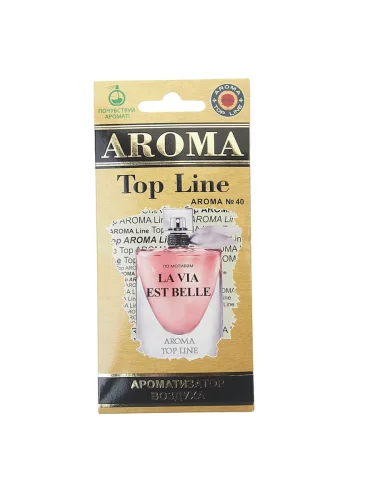 Ароматизатор подвесной пластина (№40 La Vie Est Belle Lancome) TOP LINE