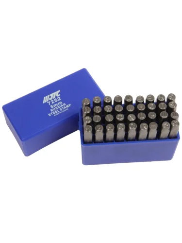 Клейма буквенные кириллица 5мм (HRC 60+-2град. DIN 1451) JTC