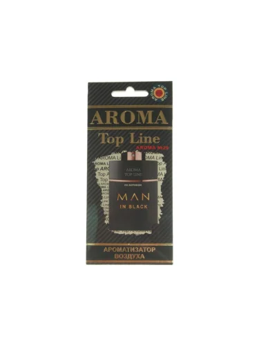 Ароматизатор подвесной пластина (№29 Bvlgari Man in Black) TOP LINE
