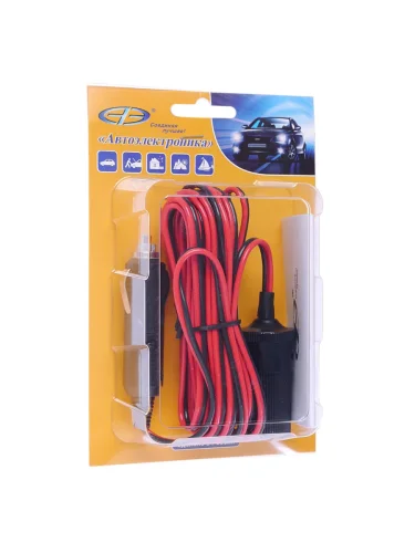 Удлинитель прикуривателя 12V штекер-гнездо 5м. с индикатором АЭНК