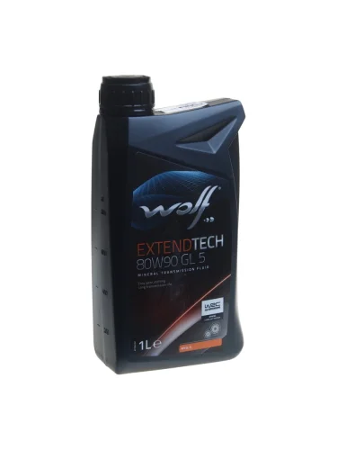 Масло трансмиссионное EXTENDTECH 80W90 GL 5 1L WOLF