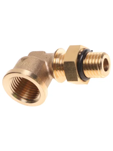Соединитель переходник М12хF16мм угловой латунь SEVEN TRUCKS