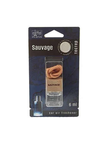 Ароматизатор подвесной жидкостный (Sauvage Dior) с деревянной крышкой 6мл Luxury Aroma FOUETTE