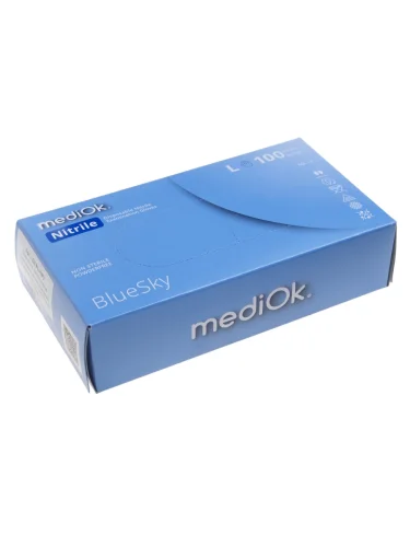 Перчатки нитриловые р.L (50 пар) MEDIOK